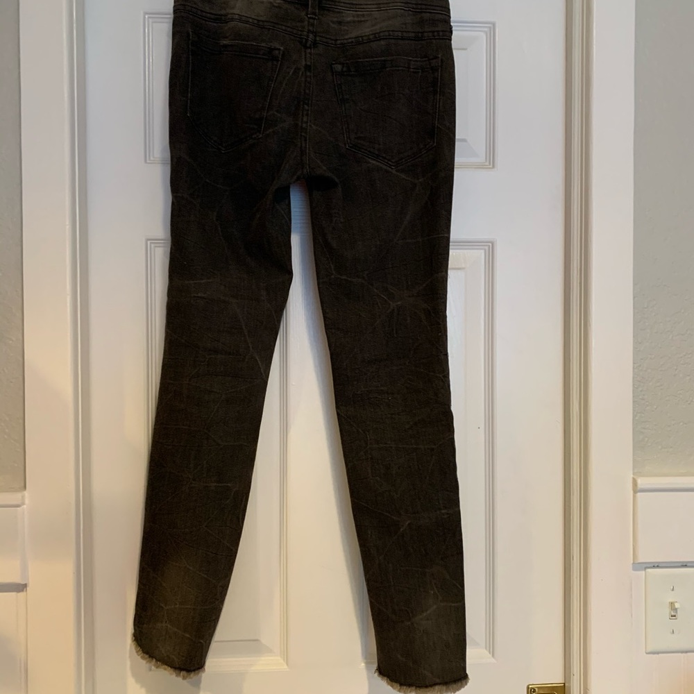 Free People Grey Embellished skinny jeans - Picture 9 of 12